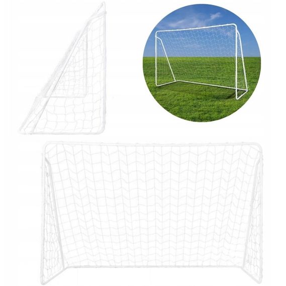 Футбольні ворота NT8830 NILS 300×200×120 см — сталеві, з сіткою PE