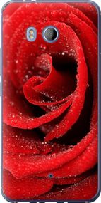 Чехол на HTC U11 Красная роза "529u-1007-17620"