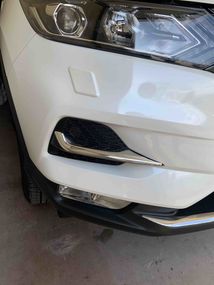 Накладки на противотуманки (2017-2024, нерж) Carmos - Турецька сталь для Nissan Qashqai рр