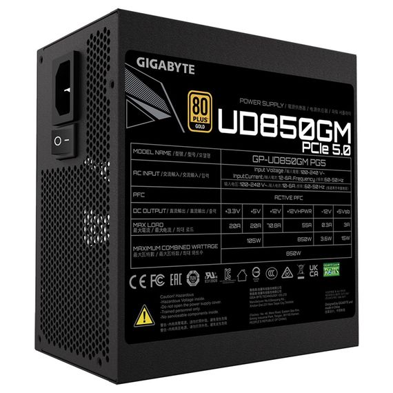 Блок питания GIGABYTE 850W (GP-UD850GM PG5) | Зображення 4