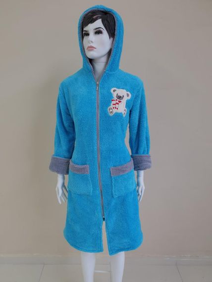 Халат Zeron 128012 Туреччина М  Велсофт Бірюзовий