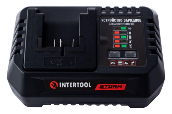 Зарядное устройство для аккумулятора Intertool - 20В x 4Ач Li-Ion Storm (WT-0345)