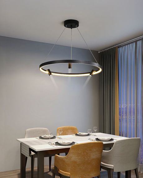 Люстра світлодіодна підвісна LED світильник для квартири на стелю лед 26829 Чорний 35-180х60х60 см. | Зображення 8