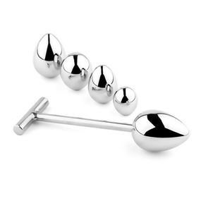 Анальна пробка зі змінними елементами - Jewellery Metal Anal Plug No. 3