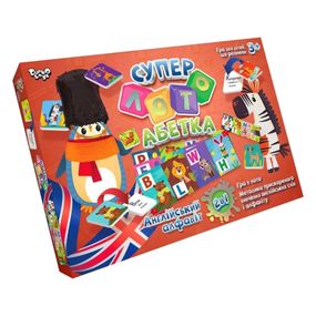 Настольная развивающая игра "Суперлото" Азбука CLA-01UE  укр / англ