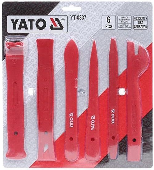 Набір знімачів внутрішньої оббивки автомобіля 6 штук YATO YT-0837 | Зображення 4