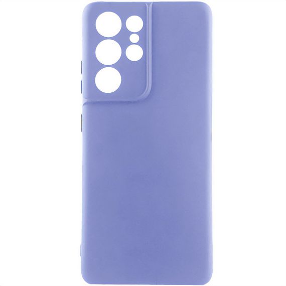 Чохол TPU GETMAN Liquid Silk Full Camera для Samsung Galaxy S22 Ultra Бузковий / Dasheen