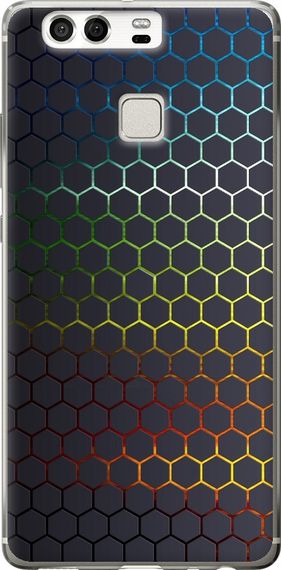 Чехол на Huawei P9 Переливающиеся соты "498u-347-17620"