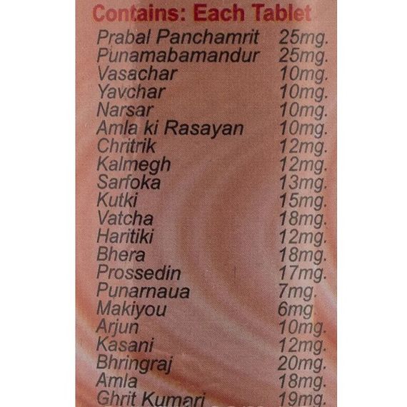 Комплекс для профилактики работы печени Shri Ganga Livone Plus 100 Tabs | Зображення 1