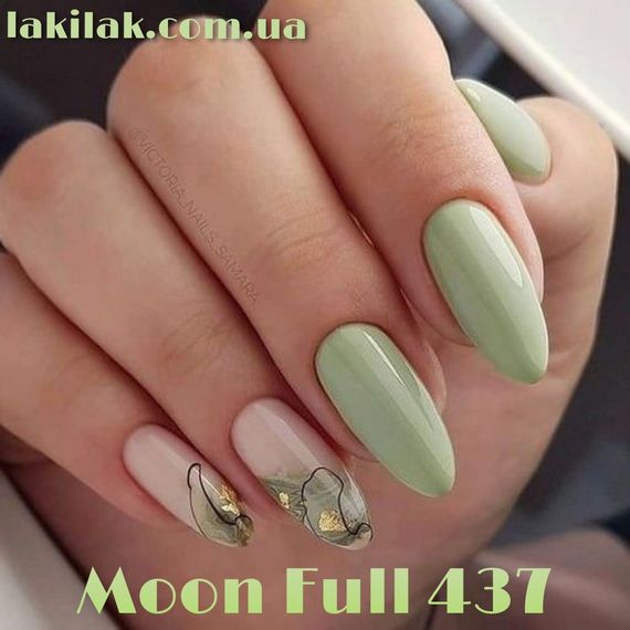 Гель-лак Moon Full Breeze color №437 светло-зеленый 8мл
