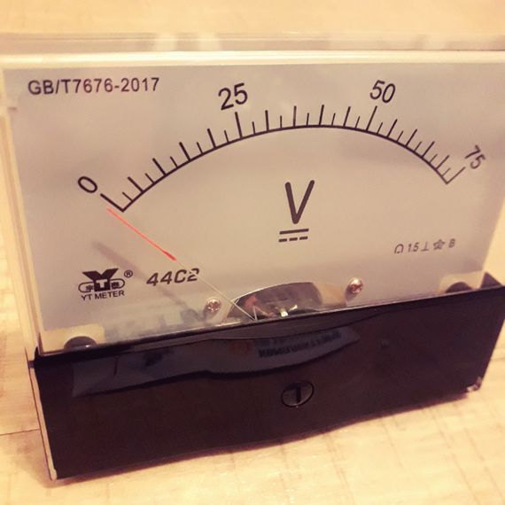 Аналоговий вольтметр DC 0-75 v постійного струму клас 1,5% | Зображення 2