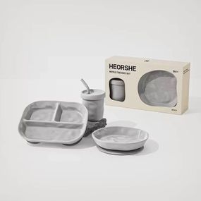 Набір для годування HEORSHE Ripple Gray