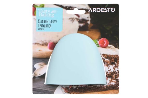 Прихватка Ardesto Tasty Baking, 9х10х7см, силікон, блакитний (AR2326T)