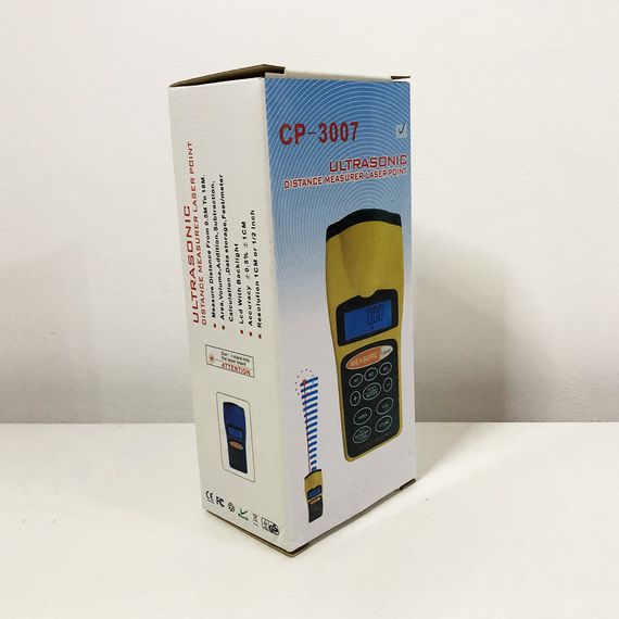 Лазерний далекомір (лазерна лінійка) EcoTBH 3007 test distance (рулетка ультразвукова) VH-37 | Зображення 5