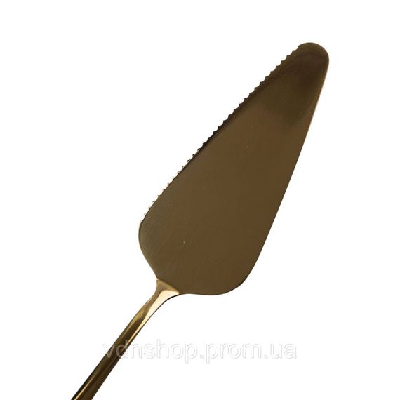 Набір приладів для подачі торта 4 предмети з нержавіючої сталі Золотистий HP-20-53 | Зображення 2