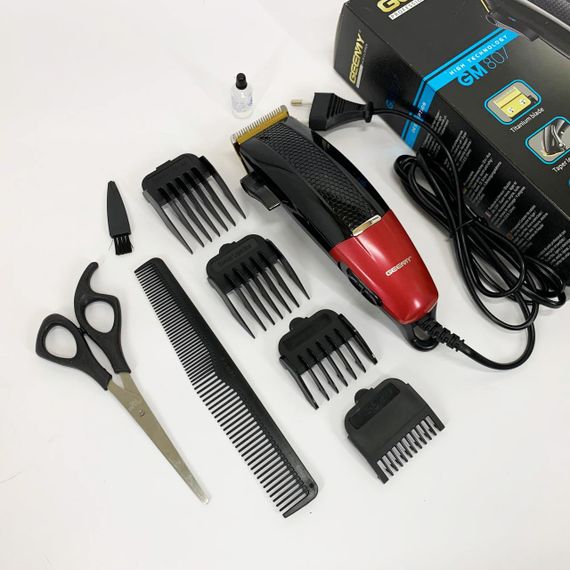 Електромашинка для стрижки Gemei GM-807, Модная машинка для стрижки волос Надежная машинка JY-30 | Зображення 1