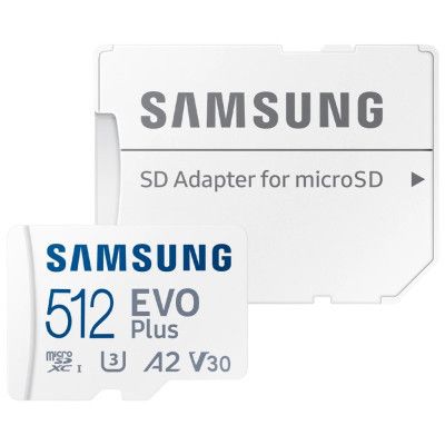 Карта памяти Samsung 512GB microSDXC calss 10 UHS-I V30 EVO (MB-MC512KA/EU)