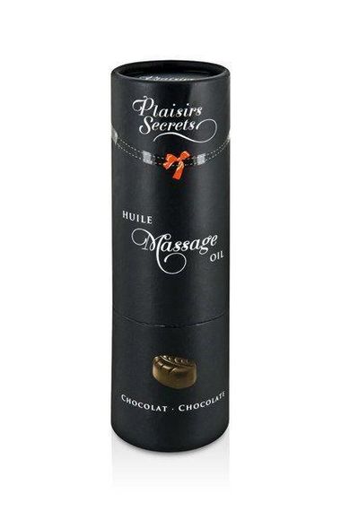 Массажное масло Plaisirs Secrets Chocolate (59 мл) с афродизиаками, съедобное, подарочная упаковка | Зображення 2