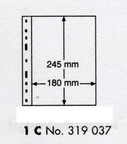 Лист під бони - Leuchtturm Optima 1C (на 1 бону)   № 319 037