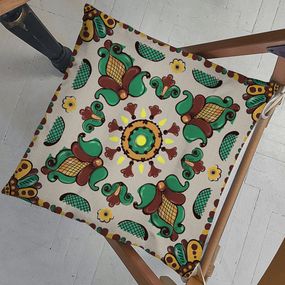 Подушка на стул Косівські мотиви 40x40x4 см (PZ_TR001)