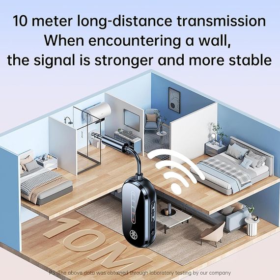 Універсальний Bluetooth-адаптер C83Pro 2-в-1 з 3,5 мм роз'ємом, Bluetooth 5.4, чорний | Зображення 7