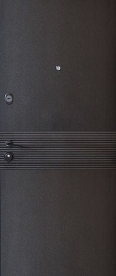 Steel Guard PARALEL черный мат/ЦАРГА астана пепельно-белый горизонт BLK Коричневый