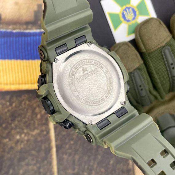 Годинник наручний Patriot 003CMGRDPS ДПС Зелений камуфляж + Коробка. | Зображення 3