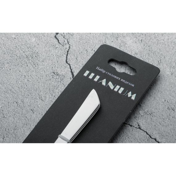 Набор столовых вилок 3шт Titanium GT-F062-3 GUSTO | Зображення 2