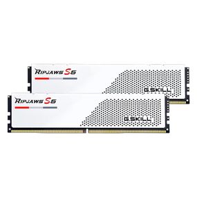 Модуль пам&#039;яті для комп&#039;ютера DDR5 32GB (2x16GB) 6000 MHz Ripjaws S5 White G.Skill (F5-6000J3238F16GX2-RS5W)