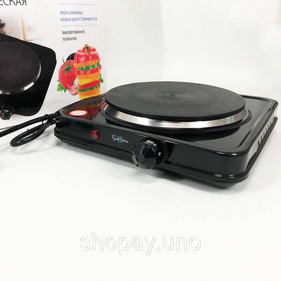 Мини-плита для дома Suntera SP-1930 1000Вт, Плита электро для домашнего приготовления GZ-22 | Зображення 7