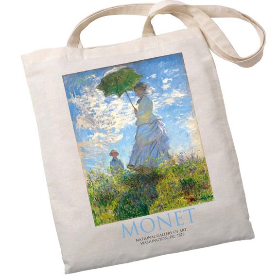 Екошопер Букопт ВК4087 MONET Жінка з парасолькою бежевий