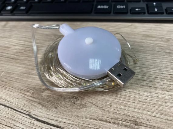 Гірлянда дріт музичний USB теплий білий 10 м SF-3 | Зображення 1