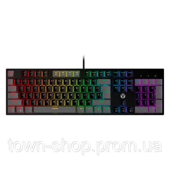 Клавиатура USB Fantech ATOM MK886, (Eng), Grey (red switch), 104к, Q10