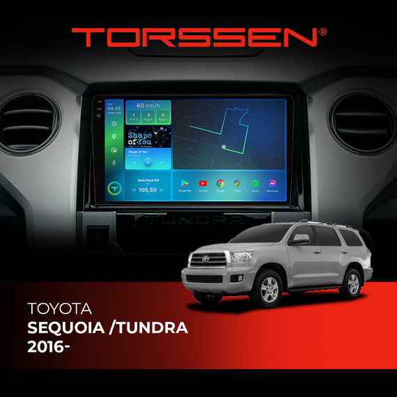 Штатна магнітола Torssen 2K Toyota Sequoia /Tundra 2016- F9464 4G Carplay DSP