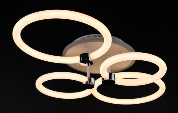 Люстра світлодіодна стельова LED світильник для квартири на стелю лед з пультом 26950 Білий 12х43х65 см. | Зображення 2