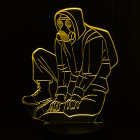 Акриловий світильник-нічник Сталкер 2 жовтий tty-n001251