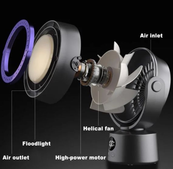 Вентилятор-кондиціонер побутовий міні-охолоджувач / Підвісний LY-935 | Зображення 4