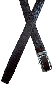 Ремінь зі шкіри крокодила Ekzotic Leather Коричневий (crb08_1)