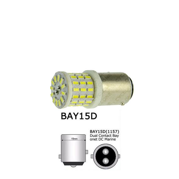 Світлодіодна лампа S25-063 (2) CER 3014-57 12-24V | Зображення 1