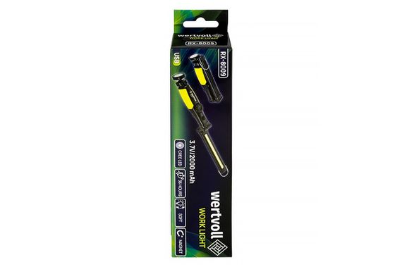 Фонарь магнитный Vertvoll - 2LED (1COB) x 5Вт Li-ion | Зображення 7