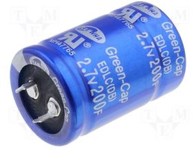 200 F - 2,7v  (EDLC)  Суперконденсатор- іоністор DB 30*45 SAMWHA
