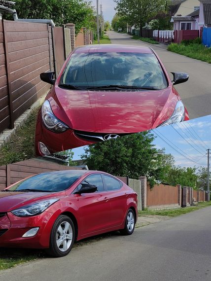 Накладки на дзеркала без вирізу під поворот BMW-style (2 шт) для Hyundai Elantra 2011-2015 рр