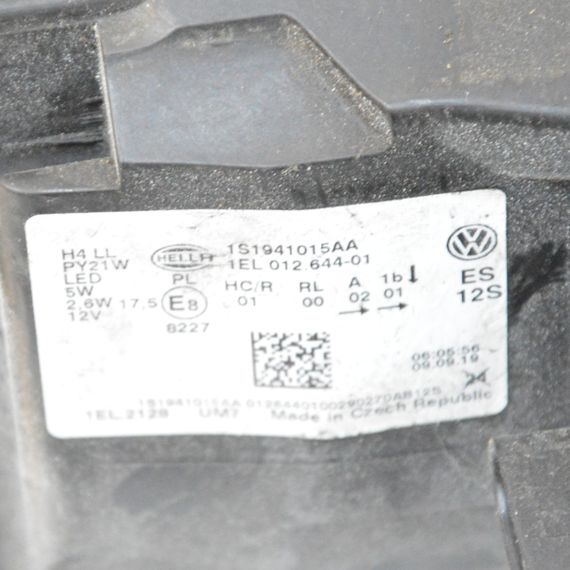 Фара ліва Volkswagen Up 2016-2013 рестайлінг Фара передня ліва Фольксваген Ап 1S1941015AA | Зображення 7