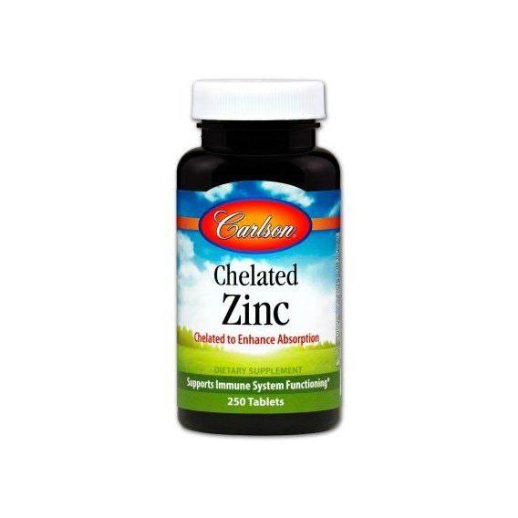 Микроэлемент Цинк Carlson Labs Chelated Zinc 250 Tabs