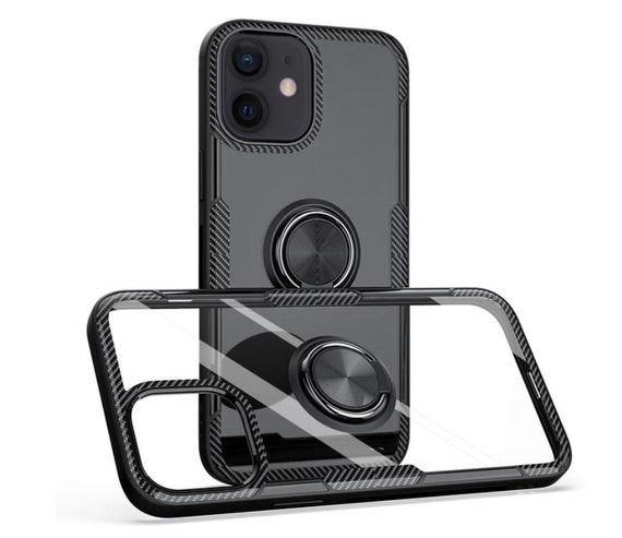 Чохол Primolux Ring Magnetic Stand для Apple iPhone 12 Mini - Black
