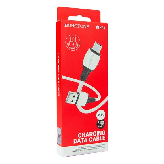 Кабель для зарядки телефона. USB Borofone BX84 Micro 2.4A | Зображення 4