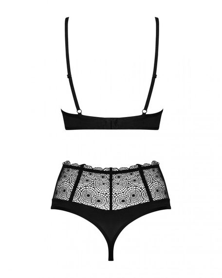Сексуальний комплект Obsessive Sharlotte 2-pcs set black S/M | Зображення 3