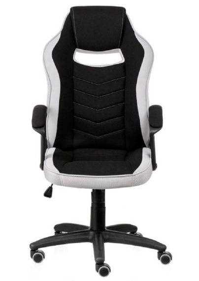 Геймерское кресло Riko black/grey, цвет черно - серый, обивка - ткань | Зображення 1