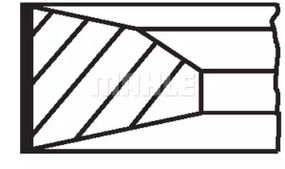 Кільця поршневі MB Sprinter OM642 (83.00 mm/STD), MAHLE/KNECHT (00523N0)