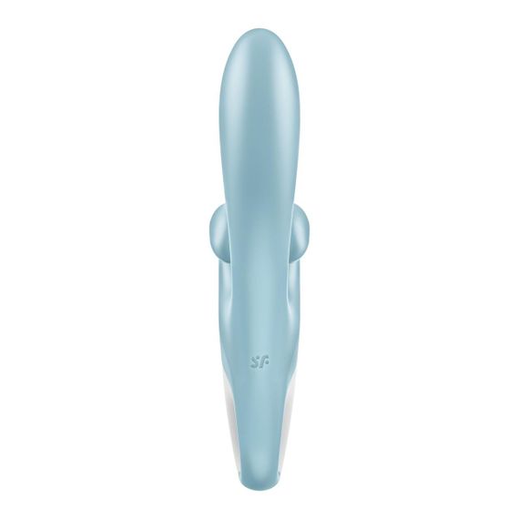 Вібратор-кролик Satisfyer Touch Me Блакитний з подвійним відростком та трьома потужними моторами | Зображення 3